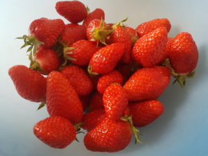 Strawberries in summer