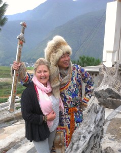 Master Zhao and Margie Hare on the Snowy Mountain in China - Stillness of a mountain Peak