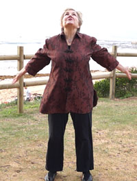 Rowing the baot in the middle of the lake