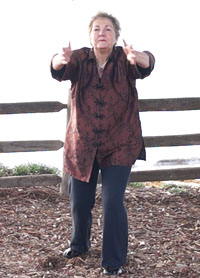 Flying dove. When practicing Qigong move as though you are entranced with the universe